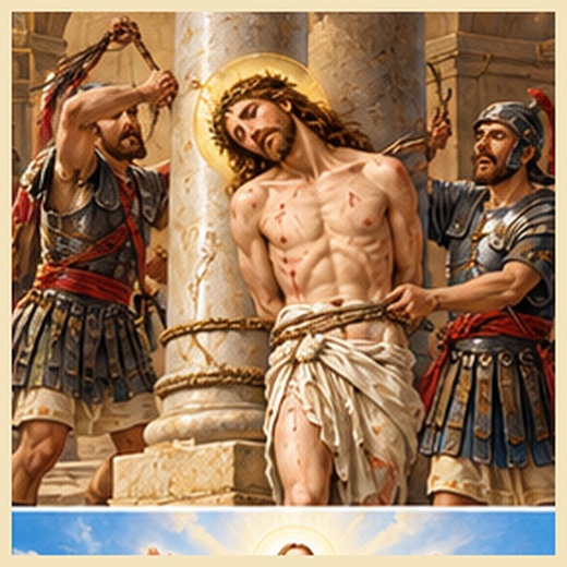 Ilustracija otajstva 2. Isusovo bičevanje